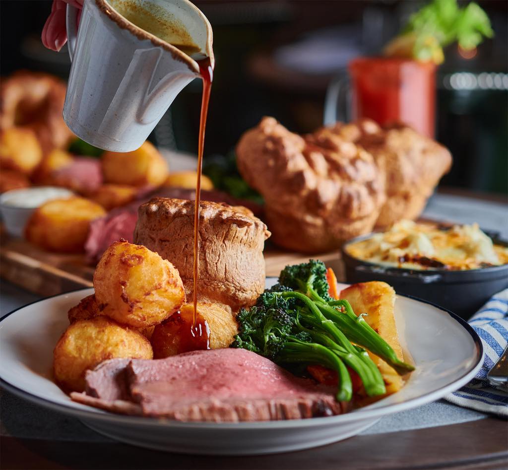 Roast Dinner served at The Lower Bell